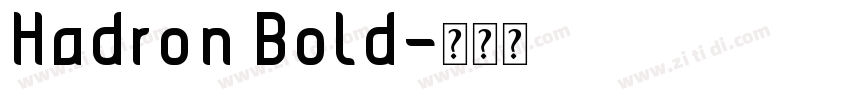 Hadron Bold字体转换